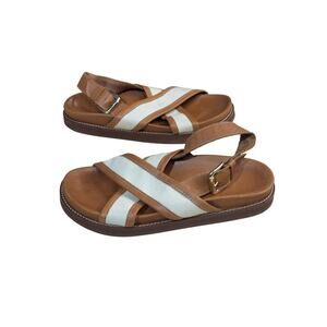 Mellow yellow leather strap sandal size 38 euro